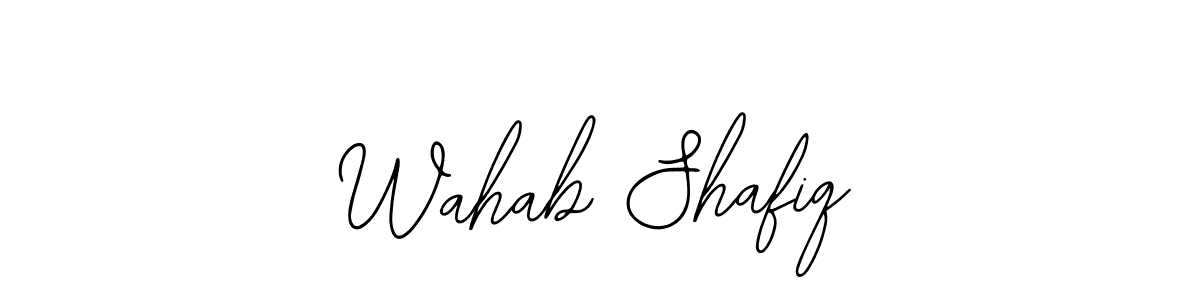 Also we have Wahab Shafiq name is the best signature style. Create professional handwritten signature collection using Bearetta-2O07w autograph style. Wahab Shafiq signature style 12 images and pictures png