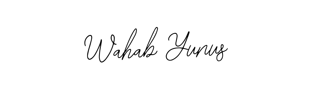 How to Draw Wahab Yunus signature style? Bearetta-2O07w is a latest design signature styles for name Wahab Yunus. Wahab Yunus signature style 12 images and pictures png