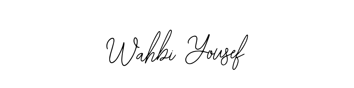 Bearetta-2O07w is a professional signature style that is perfect for those who want to add a touch of class to their signature. It is also a great choice for those who want to make their signature more unique. Get Wahbi Yousef name to fancy signature for free. Wahbi Yousef signature style 12 images and pictures png