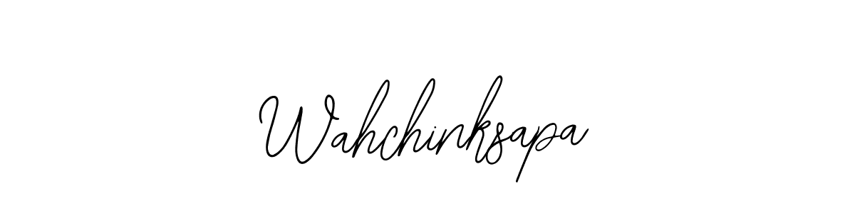 Create a beautiful signature design for name Wahchinksapa. With this signature (Bearetta-2O07w) fonts, you can make a handwritten signature for free. Wahchinksapa signature style 12 images and pictures png
