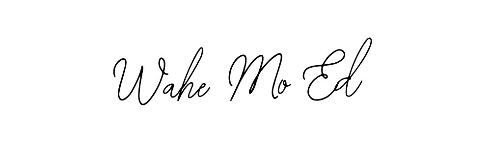 Also You can easily find your signature by using the search form. We will create Wahe Mo Ed name handwritten signature images for you free of cost using Bearetta-2O07w sign style. Wahe Mo Ed signature style 12 images and pictures png