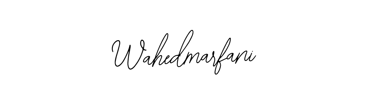 Use a signature maker to create a handwritten signature online. With this signature software, you can design (Bearetta-2O07w) your own signature for name Wahedmarfani. Wahedmarfani signature style 12 images and pictures png