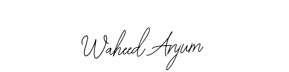 Waheed Anjum stylish signature style. Best Handwritten Sign (Bearetta-2O07w) for my name. Handwritten Signature Collection Ideas for my name Waheed Anjum. Waheed Anjum signature style 12 images and pictures png