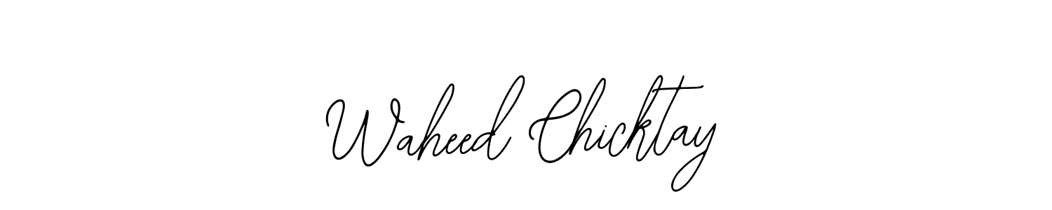 Make a beautiful signature design for name Waheed Chicktay. With this signature (Bearetta-2O07w) style, you can create a handwritten signature for free. Waheed Chicktay signature style 12 images and pictures png