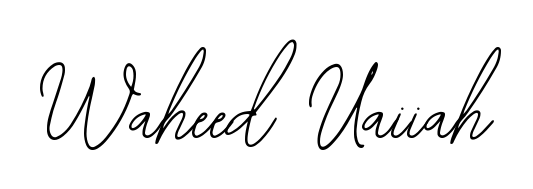 Transform the name Waheed Uaiiah into a signature masterpiece using Bearetta-2O07w font. Ideal for photographers, artists, and creators looking for watermarks. Waheed Uaiiah signature style 12 images and pictures png