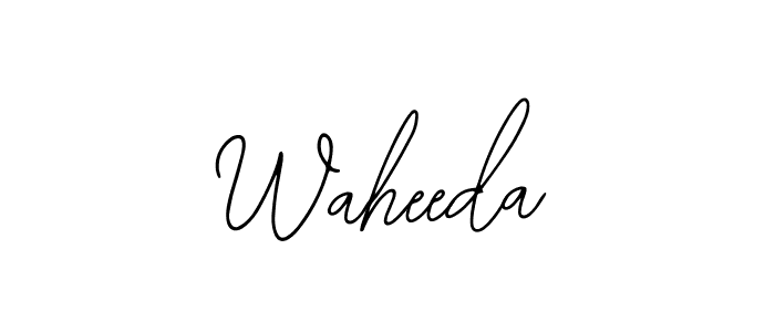 The best way (Bearetta-2O07w) to make a short signature is to pick only two or three words in your name. The name Waheeda include a total of six letters. For converting this name. Waheeda signature style 12 images and pictures png