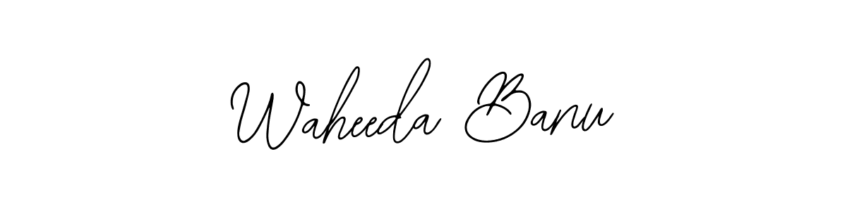 How to make Waheeda Banu name signature. Use Bearetta-2O07w style for creating short signs online. This is the latest handwritten sign. Waheeda Banu signature style 12 images and pictures png