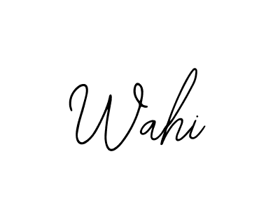 How to make Wahi signature? Bearetta-2O07w is a professional autograph style. Create handwritten signature for Wahi name. Wahi signature style 12 images and pictures png