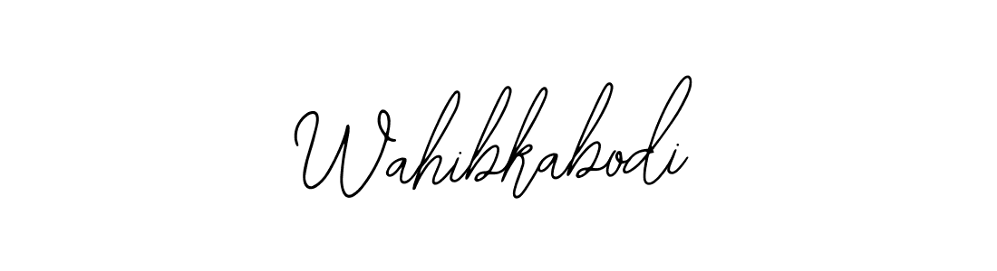 You can use this online signature creator to create a handwritten signature for the name Wahibkabodi. This is the best online autograph maker. Wahibkabodi signature style 12 images and pictures png