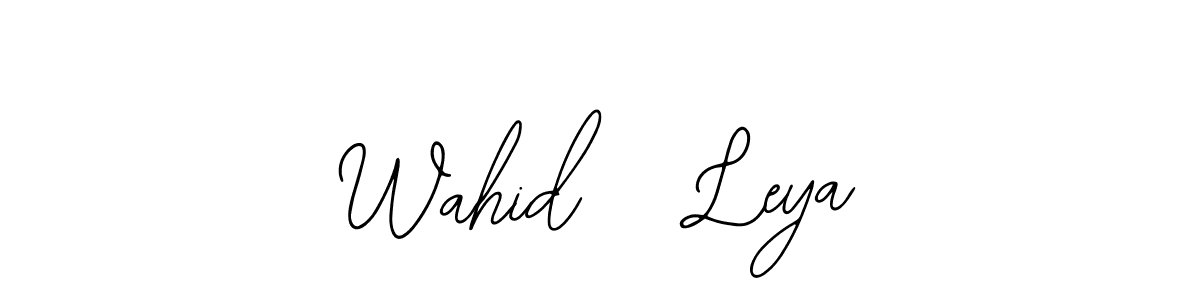 You can use this online signature creator to create a handwritten signature for the name Wahid   Leya. This is the best online autograph maker. Wahid   Leya signature style 12 images and pictures png