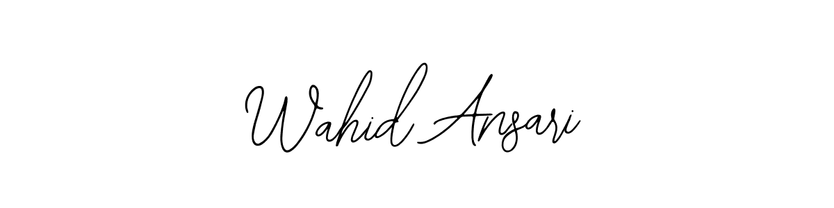 How to Draw Wahid Ansari signature style? Bearetta-2O07w is a latest design signature styles for name Wahid Ansari. Wahid Ansari signature style 12 images and pictures png