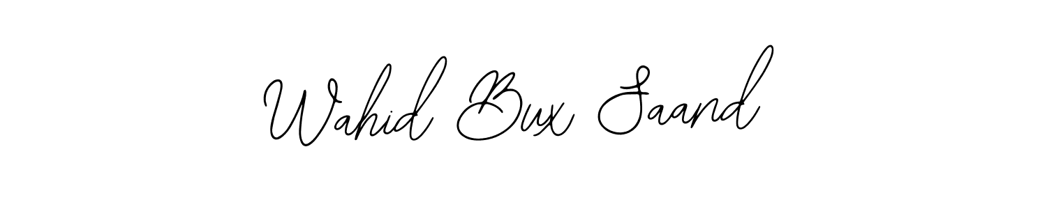 How to make Wahid Bux Saand signature? Bearetta-2O07w is a professional autograph style. Create handwritten signature for Wahid Bux Saand name. Wahid Bux Saand signature style 12 images and pictures png