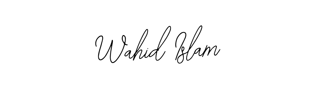 if you are searching for the best signature style for your name Wahid Islam. so please give up your signature search. here we have designed multiple signature styles  using Bearetta-2O07w. Wahid Islam signature style 12 images and pictures png