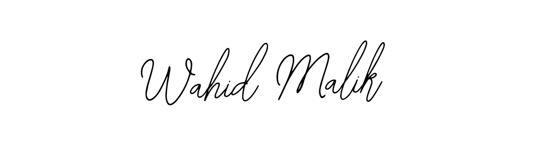 Make a beautiful signature design for name Wahid Malik. With this signature (Bearetta-2O07w) style, you can create a handwritten signature for free. Wahid Malik signature style 12 images and pictures png