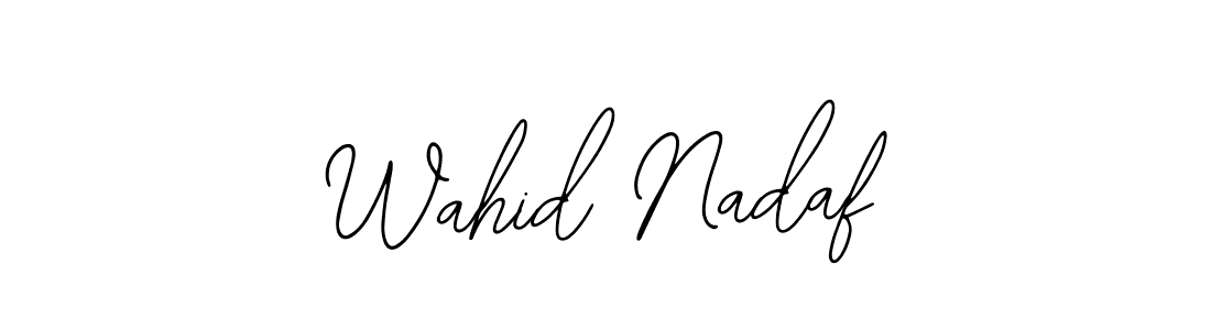 It looks lik you need a new signature style for name Wahid Nadaf. Design unique handwritten (Bearetta-2O07w) signature with our free signature maker in just a few clicks. Wahid Nadaf signature style 12 images and pictures png
