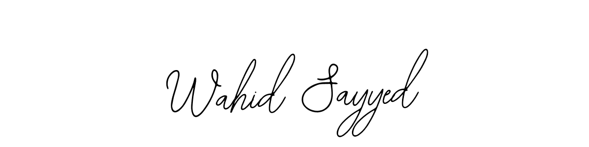 Make a beautiful signature design for name Wahid Sayyed. With this signature (Bearetta-2O07w) style, you can create a handwritten signature for free. Wahid Sayyed signature style 12 images and pictures png