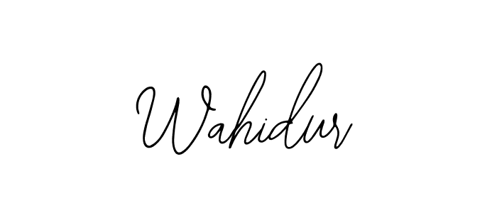 Use a signature maker to create a handwritten signature online. With this signature software, you can design (Bearetta-2O07w) your own signature for name Wahidur. Wahidur signature style 12 images and pictures png