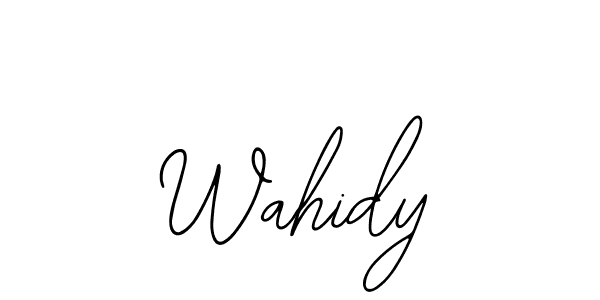 Use a signature maker to create a handwritten signature online. With this signature software, you can design (Bearetta-2O07w) your own signature for name Wahidy. Wahidy signature style 12 images and pictures png