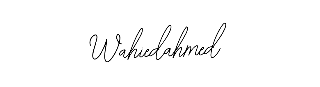 Use a signature maker to create a handwritten signature online. With this signature software, you can design (Bearetta-2O07w) your own signature for name Wahiedahmed. Wahiedahmed signature style 12 images and pictures png