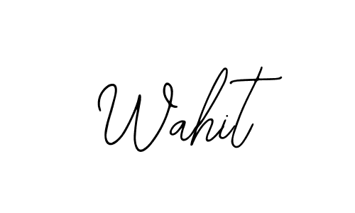 You should practise on your own different ways (Bearetta-2O07w) to write your name (Wahit) in signature. don't let someone else do it for you. Wahit signature style 12 images and pictures png
