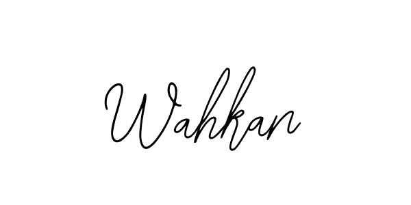 The best way (Bearetta-2O07w) to make a short signature is to pick only two or three words in your name. The name Wahkan include a total of six letters. For converting this name. Wahkan signature style 12 images and pictures png