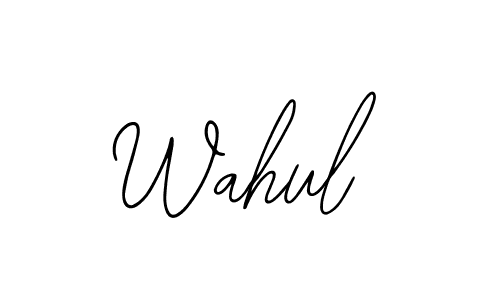 Also You can easily find your signature by using the search form. We will create Wahul name handwritten signature images for you free of cost using Bearetta-2O07w sign style. Wahul signature style 12 images and pictures png