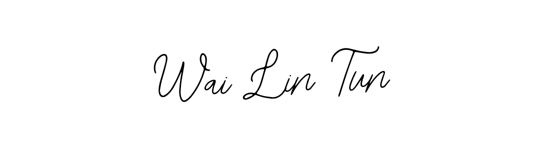 Use a signature maker to create a handwritten signature online. With this signature software, you can design (Bearetta-2O07w) your own signature for name Wai Lin Tun. Wai Lin Tun signature style 12 images and pictures png