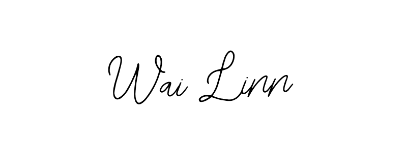 Bearetta-2O07w is a professional signature style that is perfect for those who want to add a touch of class to their signature. It is also a great choice for those who want to make their signature more unique. Get Wai Linn name to fancy signature for free. Wai Linn signature style 12 images and pictures png