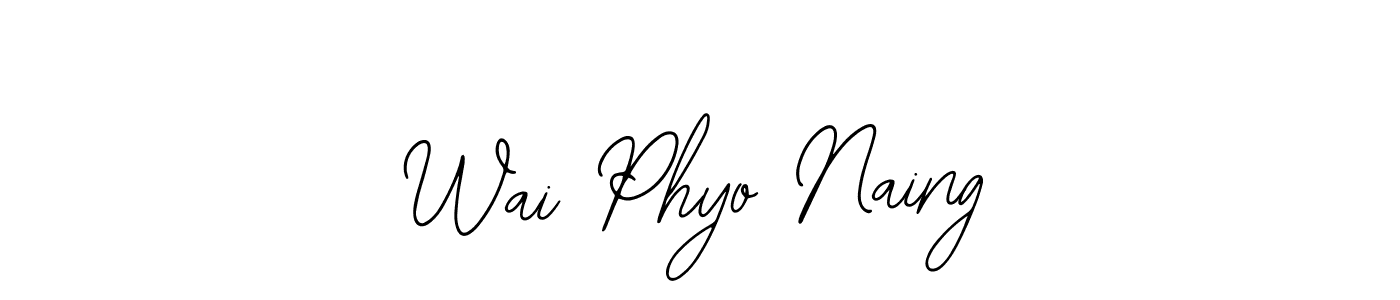 Similarly Bearetta-2O07w is the best handwritten signature design. Signature creator online .You can use it as an online autograph creator for name Wai Phyo Naing. Wai Phyo Naing signature style 12 images and pictures png