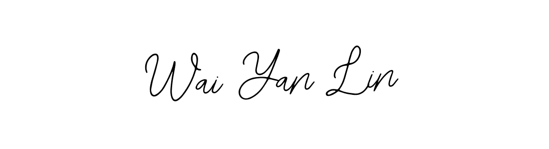 The best way (Bearetta-2O07w) to make a short signature is to pick only two or three words in your name. The name Wai Yan Lin include a total of six letters. For converting this name. Wai Yan Lin signature style 12 images and pictures png