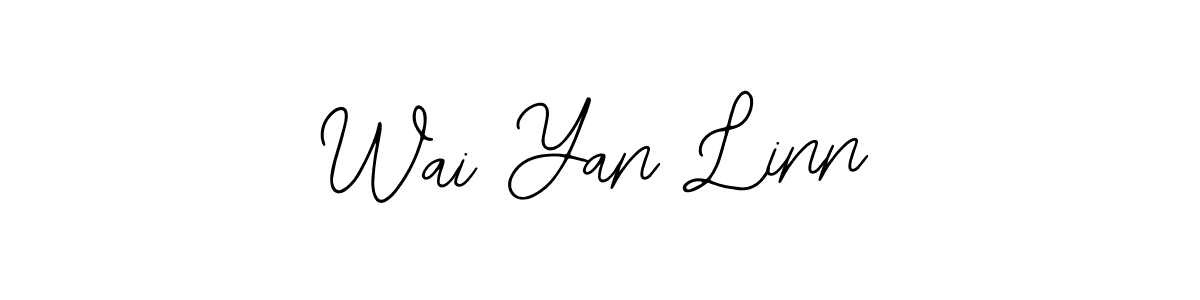 You should practise on your own different ways (Bearetta-2O07w) to write your name (Wai Yan Linn) in signature. don't let someone else do it for you. Wai Yan Linn signature style 12 images and pictures png