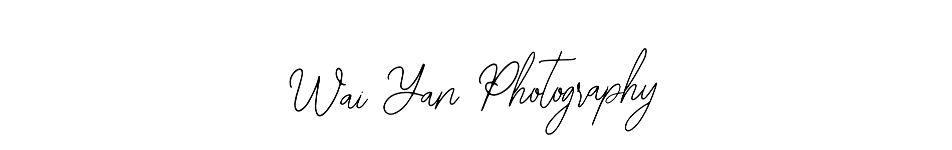 Design your own signature with our free online signature maker. With this signature software, you can create a handwritten (Bearetta-2O07w) signature for name Wai Yan Photography. Wai Yan Photography signature style 12 images and pictures png