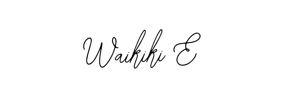 This is the best signature style for the Waikiki E name. Also you like these signature font (Bearetta-2O07w). Mix name signature. Waikiki E signature style 12 images and pictures png