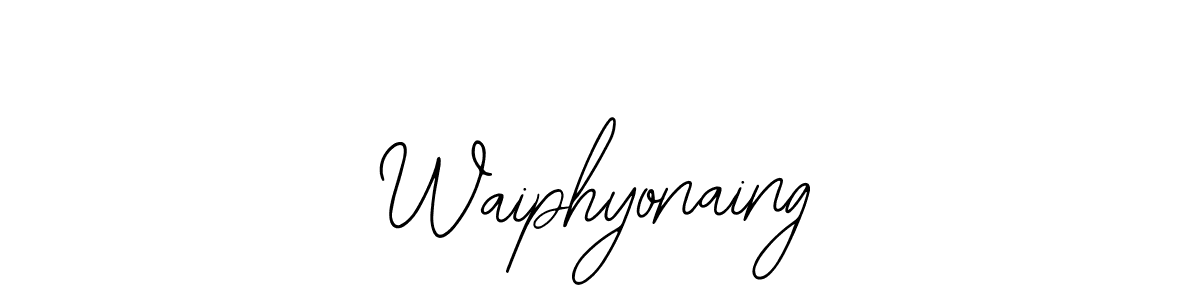 Make a beautiful signature design for name Waiphyonaing. With this signature (Bearetta-2O07w) style, you can create a handwritten signature for free. Waiphyonaing signature style 12 images and pictures png