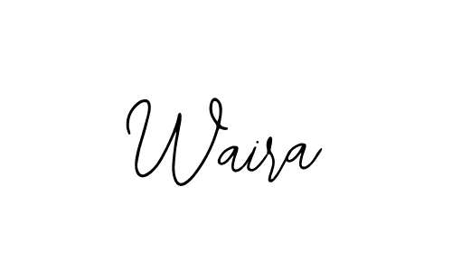 Design your own signature with our free online signature maker. With this signature software, you can create a handwritten (Bearetta-2O07w) signature for name Waira. Waira signature style 12 images and pictures png