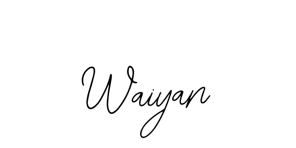 Make a beautiful signature design for name Waiyan. With this signature (Bearetta-2O07w) style, you can create a handwritten signature for free. Waiyan signature style 12 images and pictures png