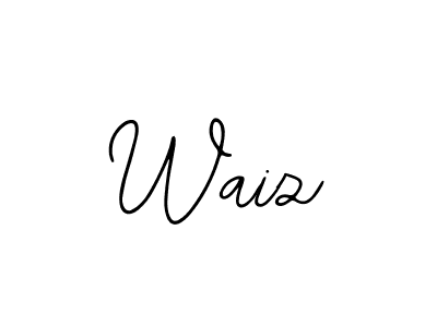 Use a signature maker to create a handwritten signature online. With this signature software, you can design (Bearetta-2O07w) your own signature for name Waiz. Waiz signature style 12 images and pictures png