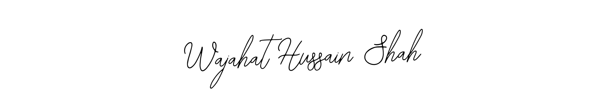 Similarly Bearetta-2O07w is the best handwritten signature design. Signature creator online .You can use it as an online autograph creator for name Wajahat Hussain Shah. Wajahat Hussain Shah signature style 12 images and pictures png