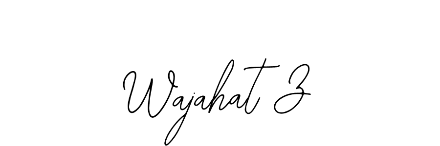 Make a beautiful signature design for name Wajahat Z. Use this online signature maker to create a handwritten signature for free. Wajahat Z signature style 12 images and pictures png