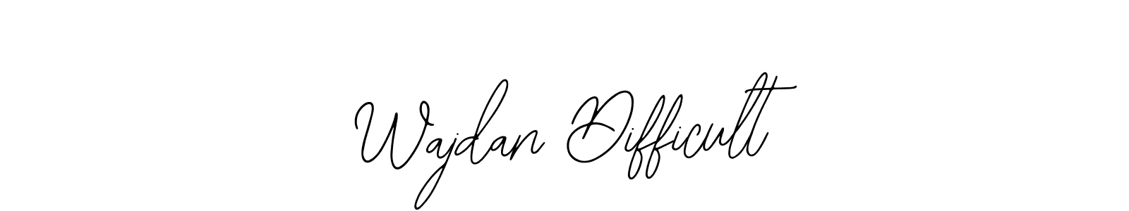 Also You can easily find your signature by using the search form. We will create Wajdan Difficult name handwritten signature images for you free of cost using Bearetta-2O07w sign style. Wajdan Difficult signature style 12 images and pictures png