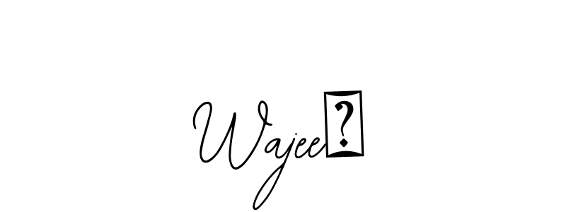 Make a beautiful signature design for name Wajee❤. With this signature (Bearetta-2O07w) style, you can create a handwritten signature for free. Wajee❤ signature style 12 images and pictures png