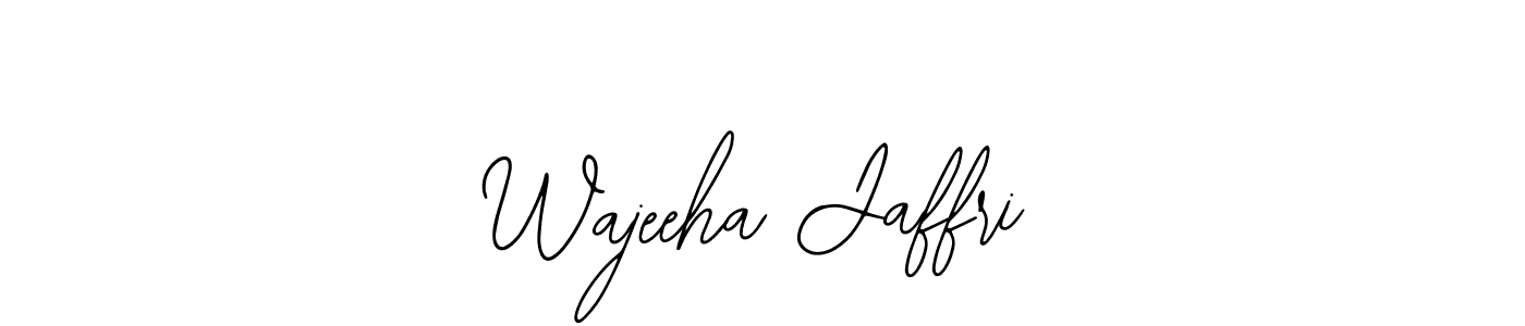 The best way (Bearetta-2O07w) to make a short signature is to pick only two or three words in your name. The name Wajeeha Jaffri include a total of six letters. For converting this name. Wajeeha Jaffri signature style 12 images and pictures png