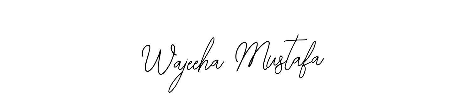 It looks lik you need a new signature style for name Wajeeha Mustafa. Design unique handwritten (Bearetta-2O07w) signature with our free signature maker in just a few clicks. Wajeeha Mustafa signature style 12 images and pictures png