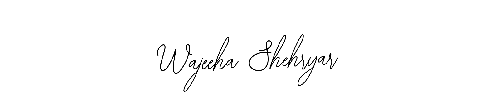 See photos of Wajeeha Shehryar official signature by Spectra . Check more albums & portfolios. Read reviews & check more about Bearetta-2O07w font. Wajeeha Shehryar signature style 12 images and pictures png