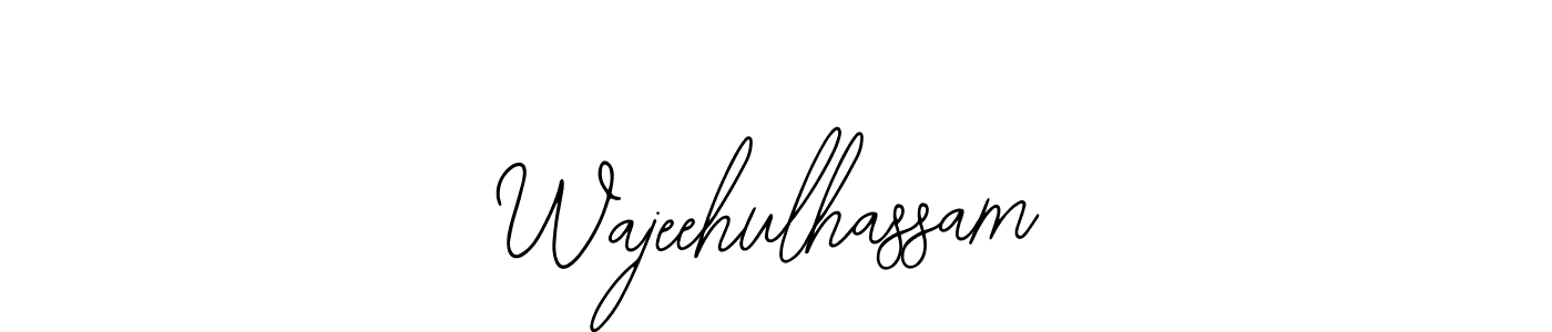 How to Draw Wajeehulhassam signature style? Bearetta-2O07w is a latest design signature styles for name Wajeehulhassam. Wajeehulhassam signature style 12 images and pictures png