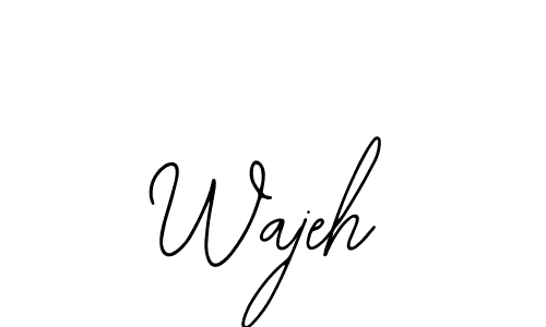 The best way (Bearetta-2O07w) to make a short signature is to pick only two or three words in your name. The name Wajeh include a total of six letters. For converting this name. Wajeh signature style 12 images and pictures png
