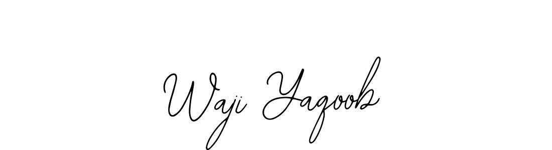 Best and Professional Signature Style for Waji Yaqoob. Bearetta-2O07w Best Signature Style Collection. Waji Yaqoob signature style 12 images and pictures png