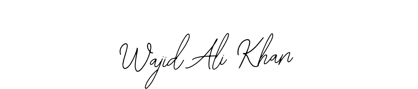The best way (Bearetta-2O07w) to make a short signature is to pick only two or three words in your name. The name Wajid Ali Khan include a total of six letters. For converting this name. Wajid Ali Khan signature style 12 images and pictures png