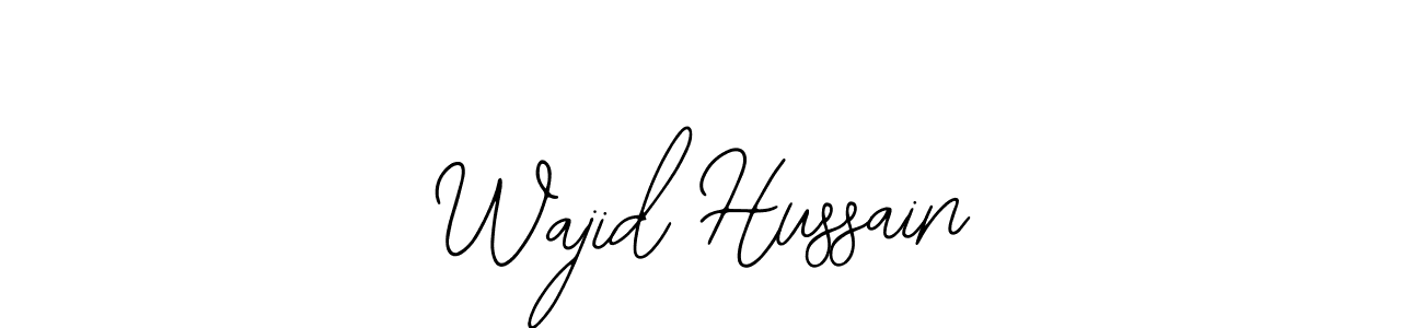 Make a beautiful signature design for name Wajid Hussain. Use this online signature maker to create a handwritten signature for free. Wajid Hussain signature style 12 images and pictures png