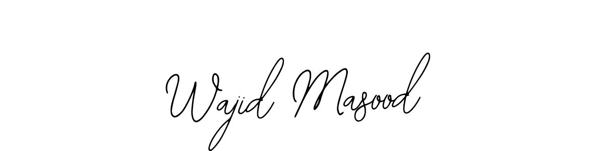 Create a beautiful signature design for name Wajid Masood. With this signature (Bearetta-2O07w) fonts, you can make a handwritten signature for free. Wajid Masood signature style 12 images and pictures png